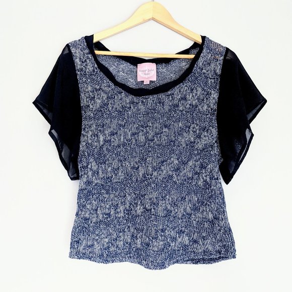 🇺🇸 Romeo & Juliet Couture Knit Top Made In USA - Picture 1 of 7